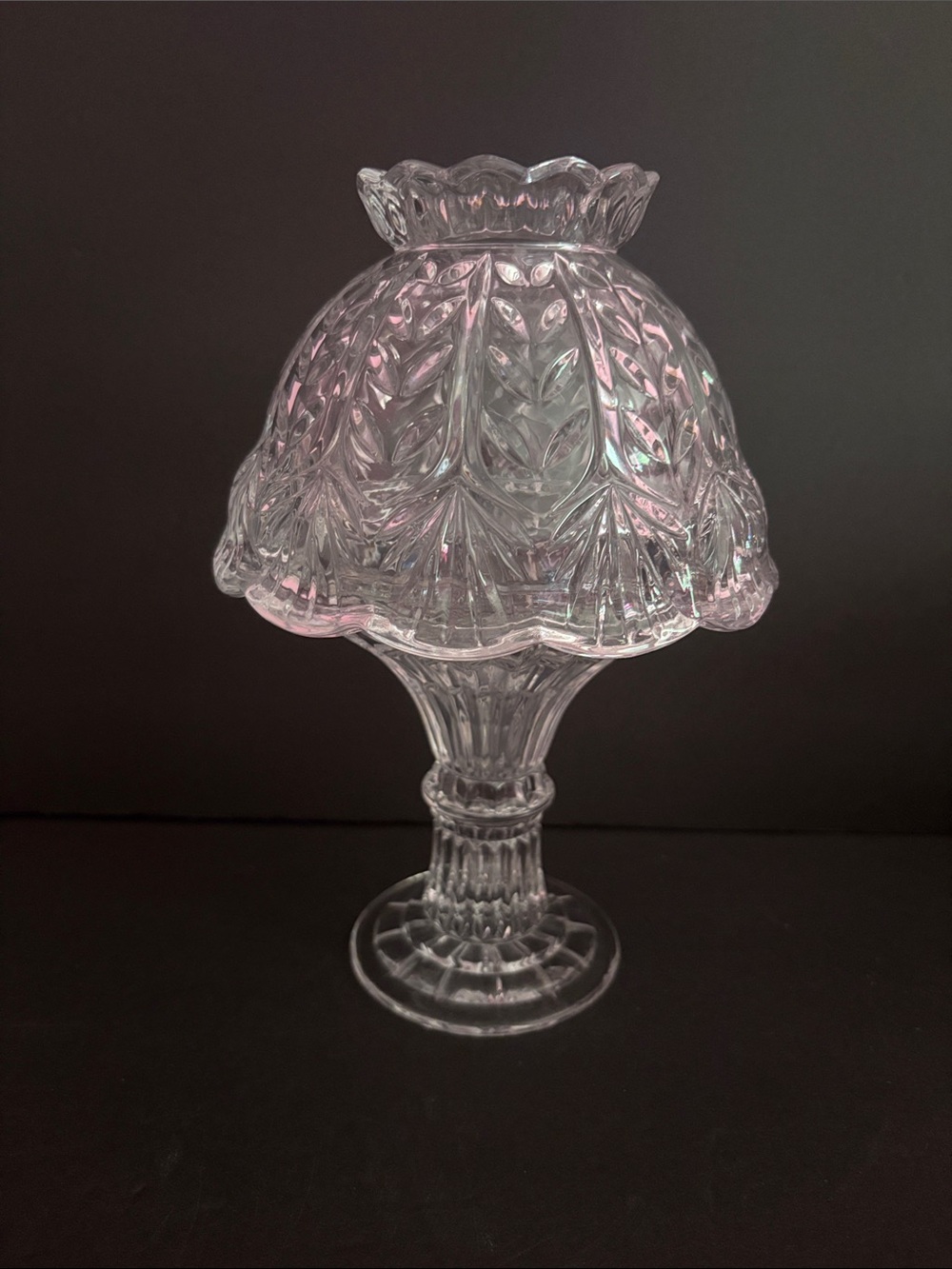 Fifth Avenue Crystal Portico Fairy Lamp 9โ Romantic Cottage Core Candle Holder